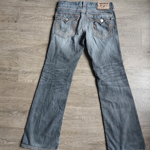 Men's True Religion gray/faded black denim jeans. Billy Big QT Size 33 - Picture 3 of 5